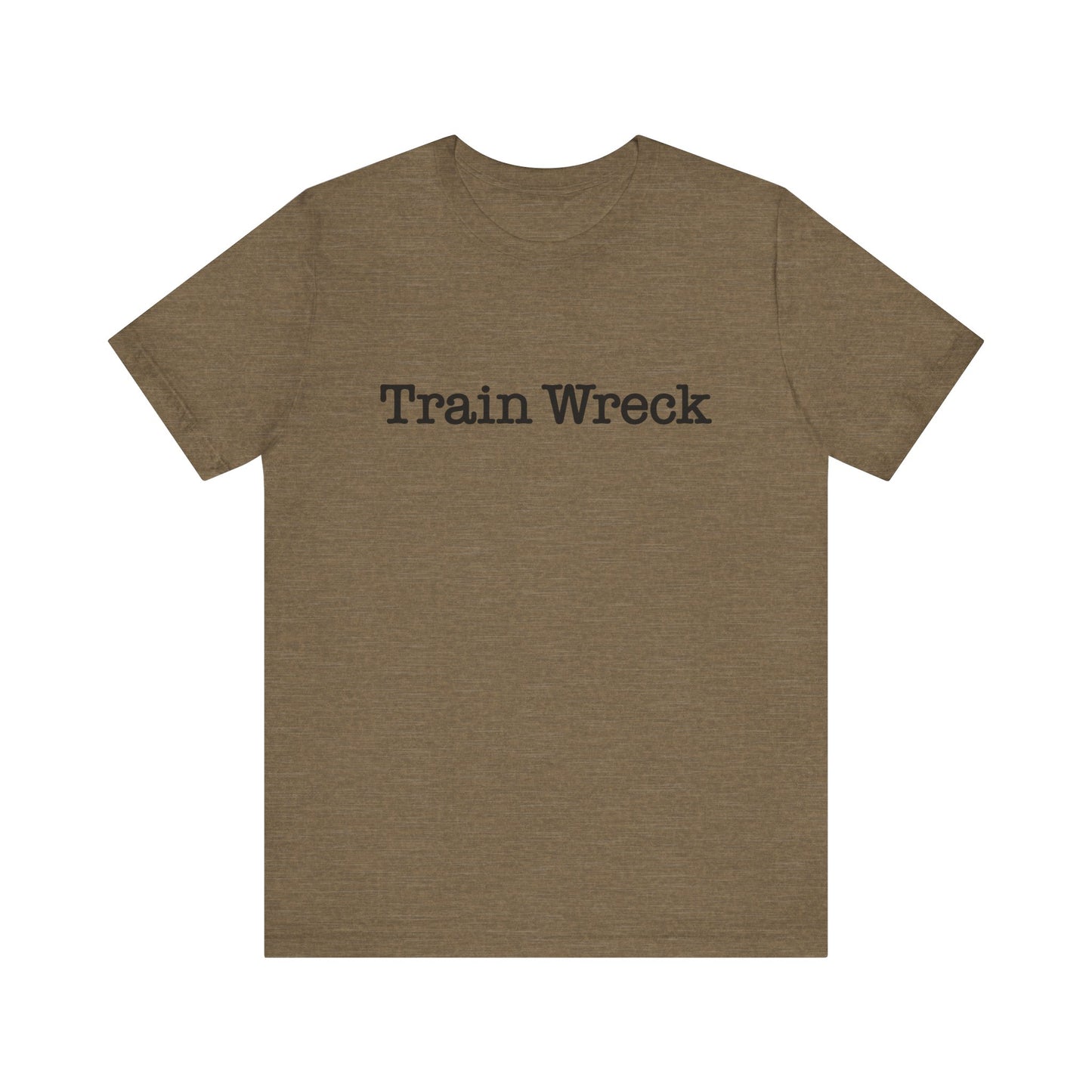 Train Wreck, Typewriter Style Unisex T-Shirt
