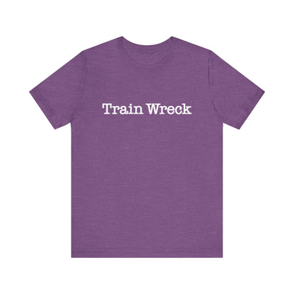 Train Wreck, Typewriter Style Unisex T-Shirt