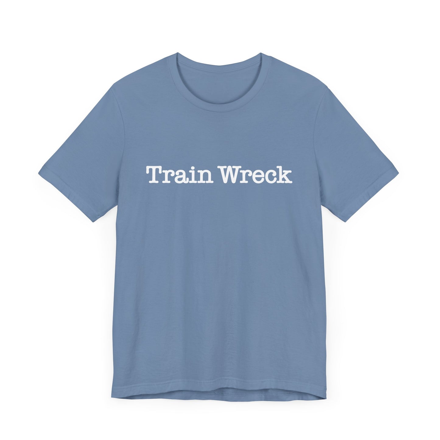 Train Wreck, Typewriter Style Unisex T-Shirt