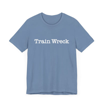 Train Wreck, Typewriter Style Unisex T-Shirt