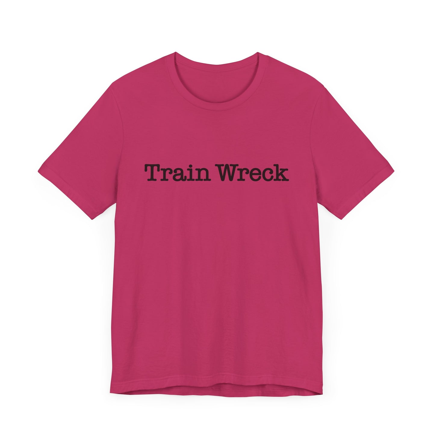 Train Wreck, Typewriter Style Unisex T-Shirt