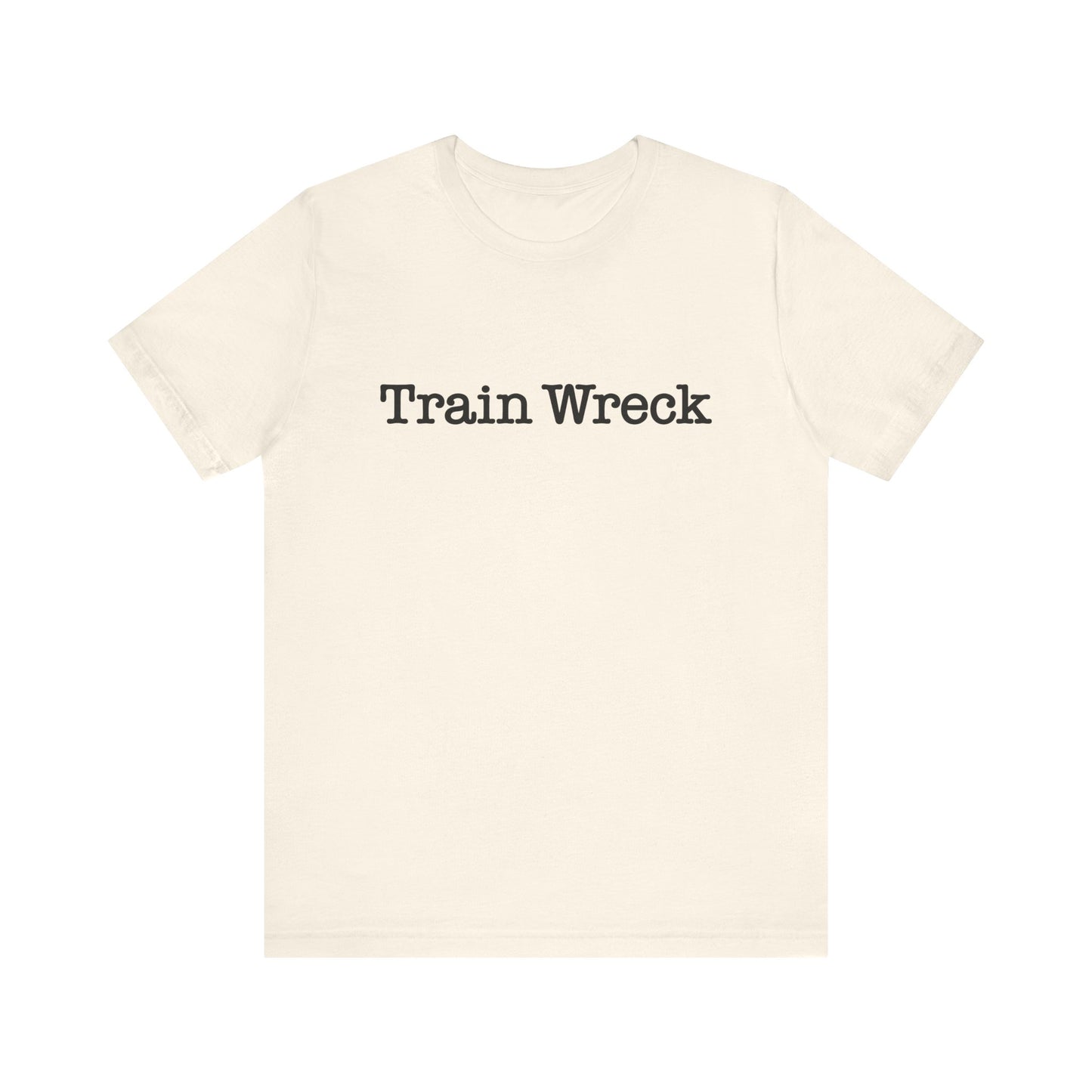 Train Wreck, Typewriter Style Unisex T-Shirt