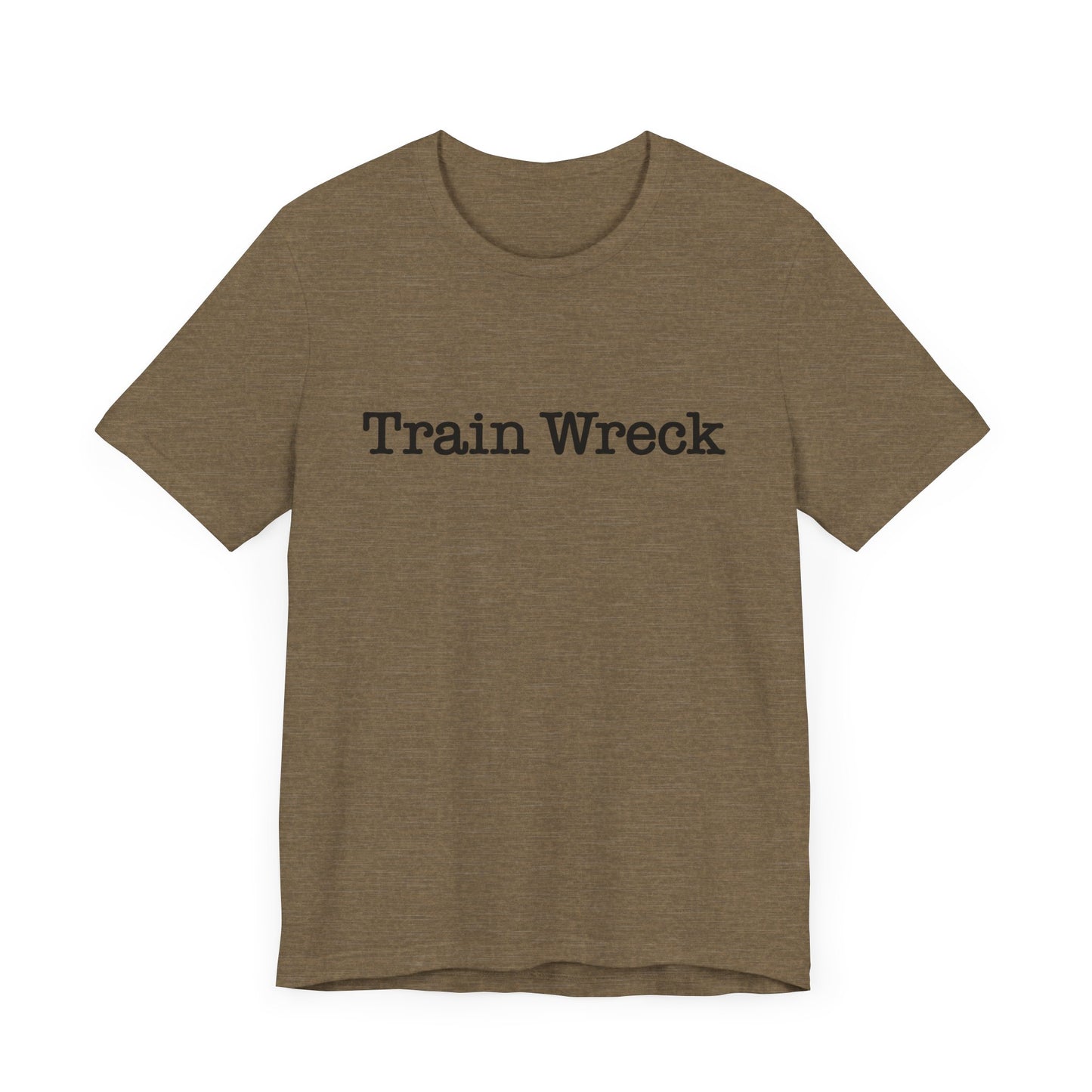 Train Wreck, Typewriter Style Unisex T-Shirt