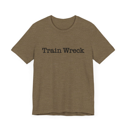 Train Wreck, Typewriter Style Unisex T-Shirt