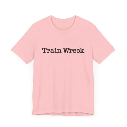 Train Wreck, Typewriter Style Unisex T-Shirt