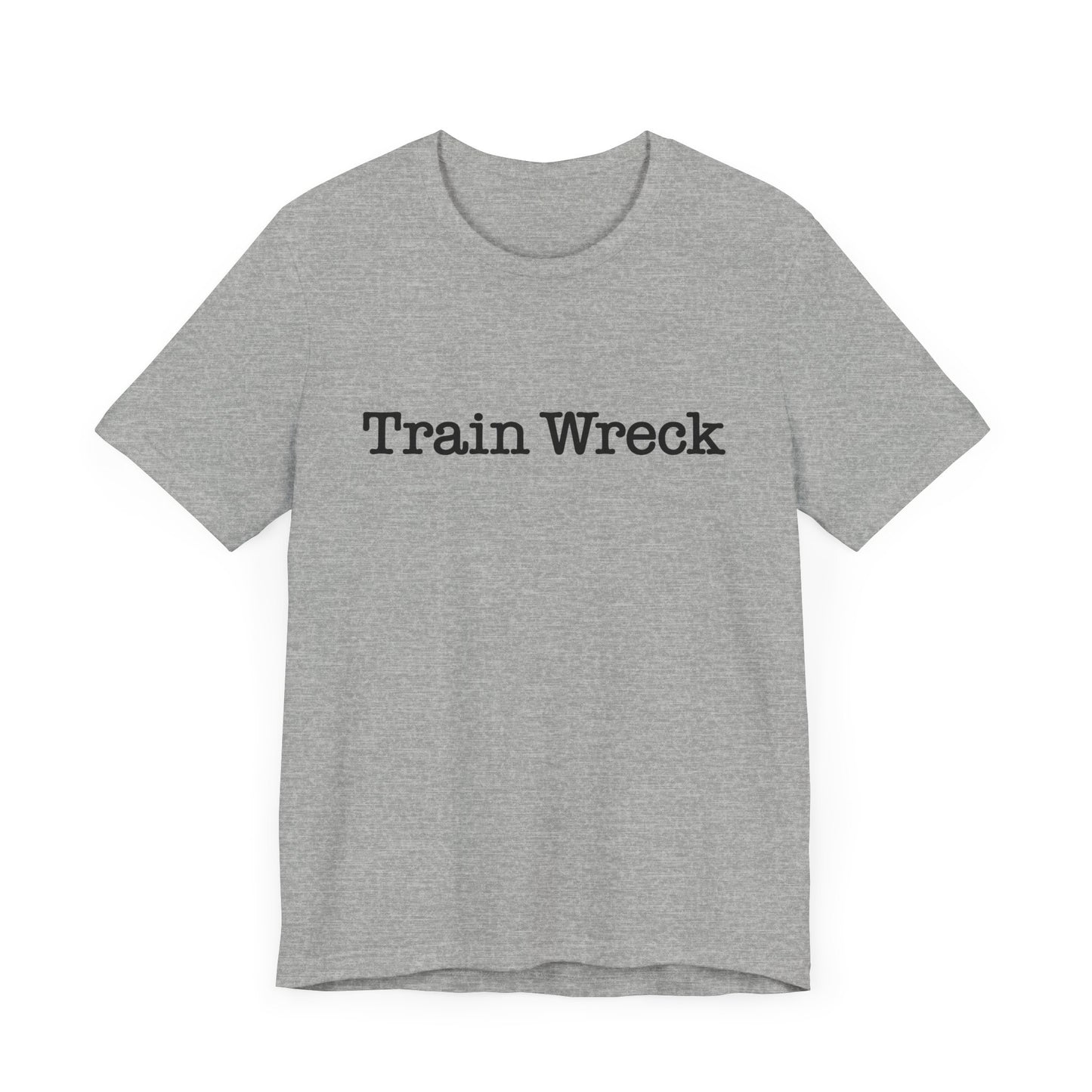 Train Wreck, Typewriter Style Unisex T-Shirt