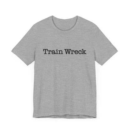 Train Wreck, Typewriter Style Unisex T-Shirt