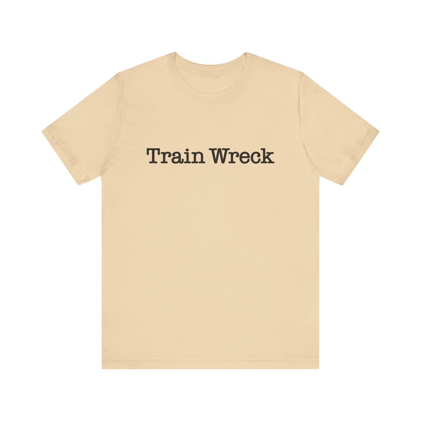Train Wreck, Typewriter Style Unisex T-Shirt