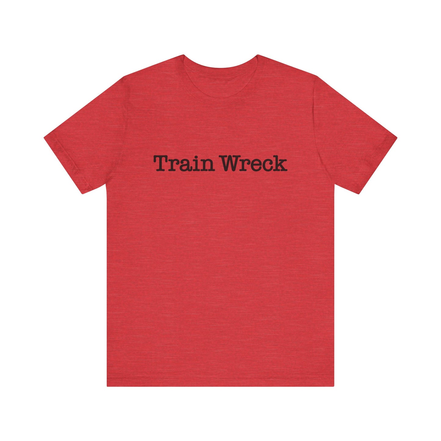 Train Wreck, Typewriter Style Unisex T-Shirt