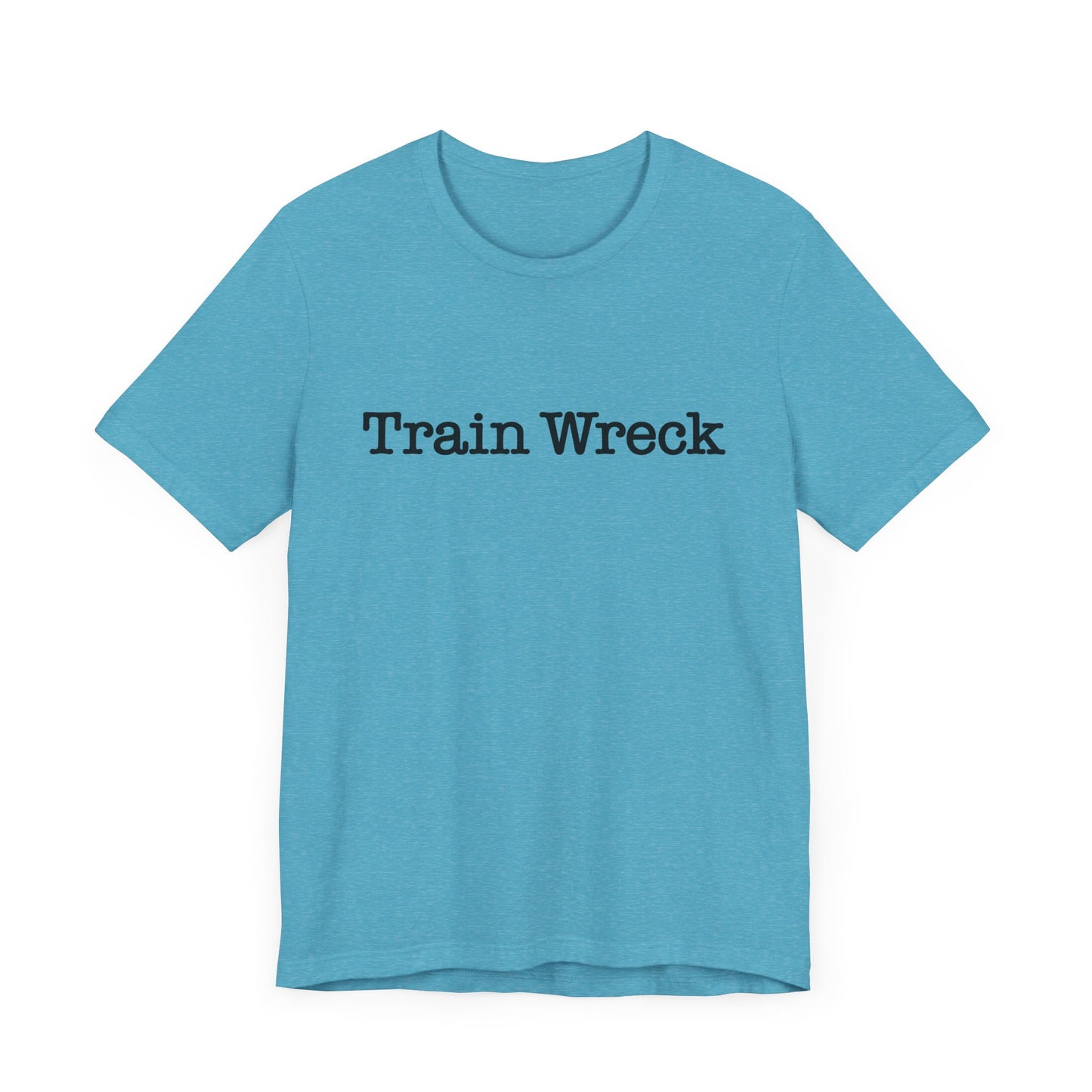 Train Wreck, Typewriter Style Unisex T-Shirt