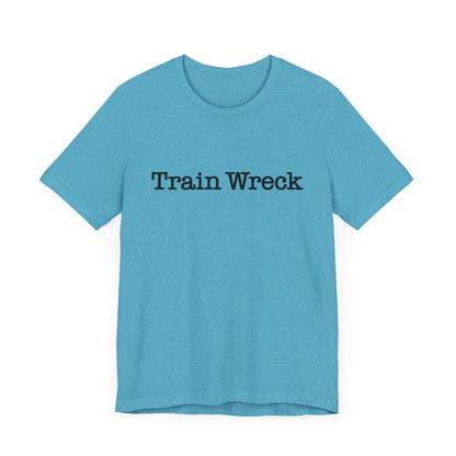 Train Wreck, Typewriter Style Unisex T-Shirt
