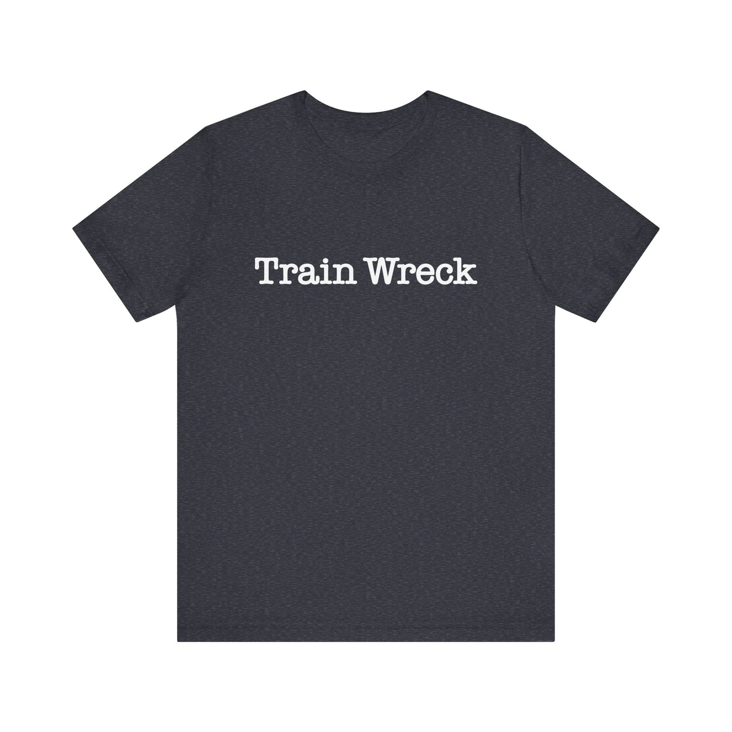 Train Wreck, Typewriter Style Unisex T-Shirt