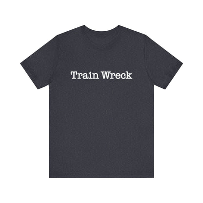 Train Wreck, Typewriter Style Unisex T-Shirt