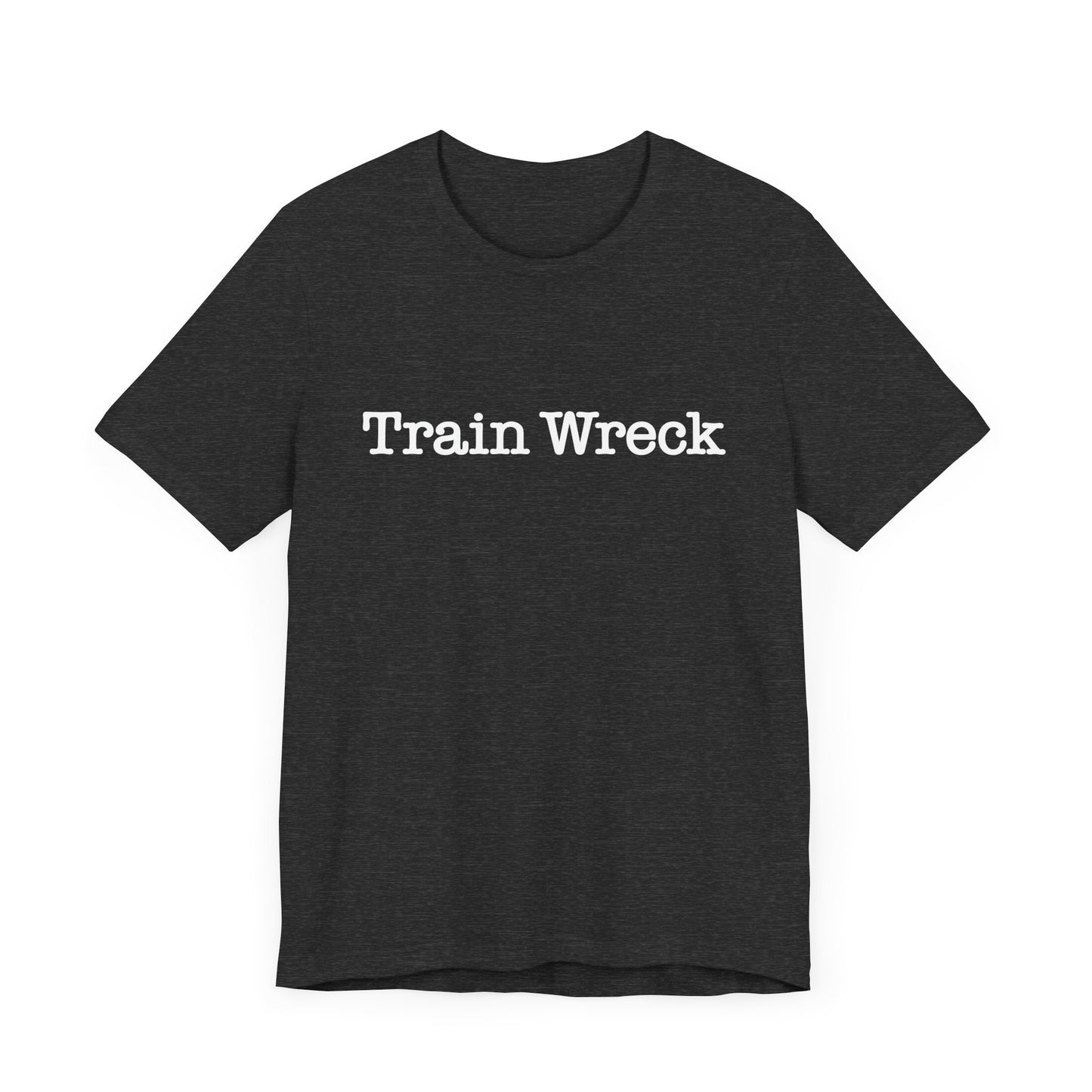 Train Wreck, Typewriter Style Unisex T-Shirt