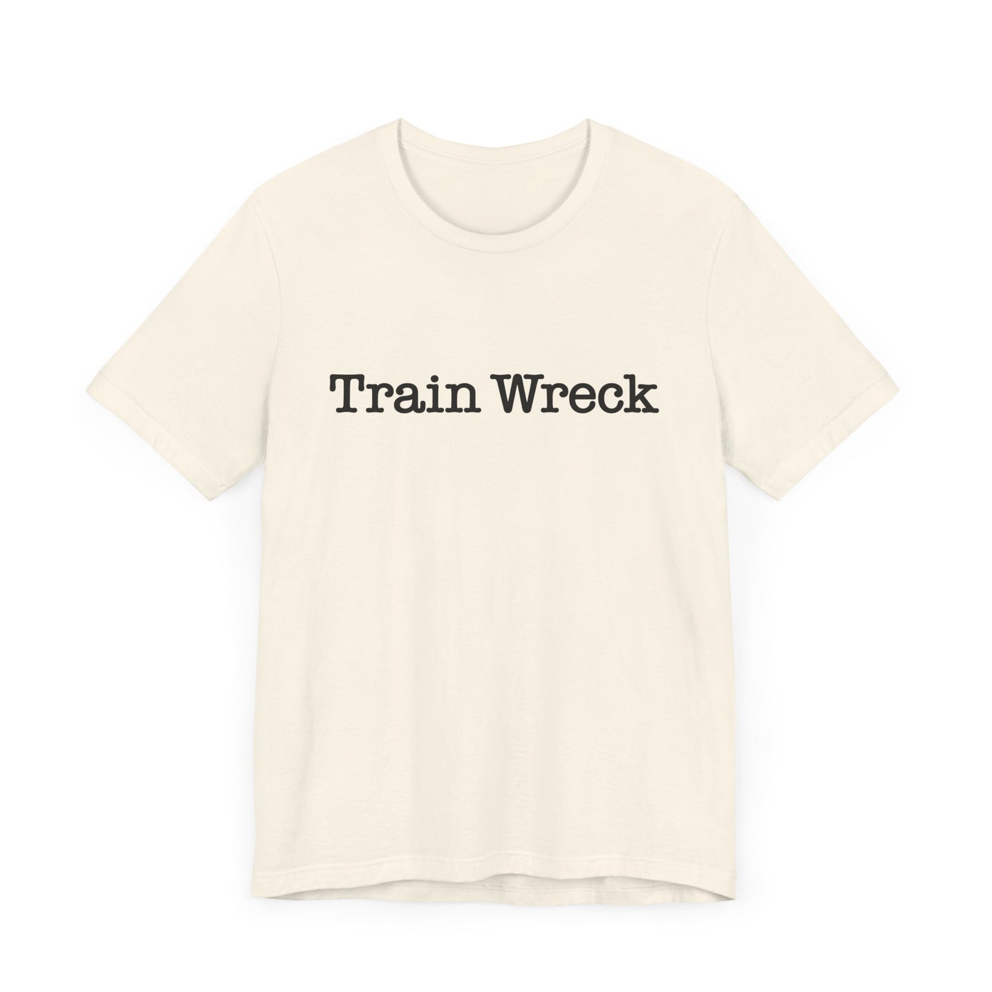 Train Wreck, Typewriter Style Unisex T-Shirt