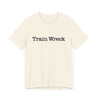 Train Wreck, Typewriter Style Unisex T-Shirt