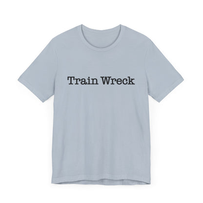 Train Wreck, Typewriter Style Unisex T-Shirt