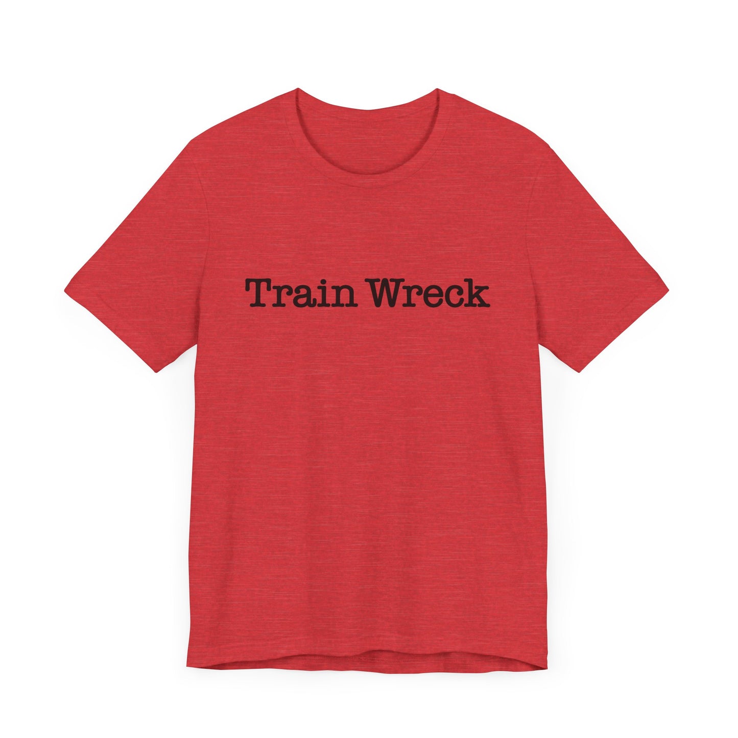 Train Wreck, Typewriter Style Unisex T-Shirt