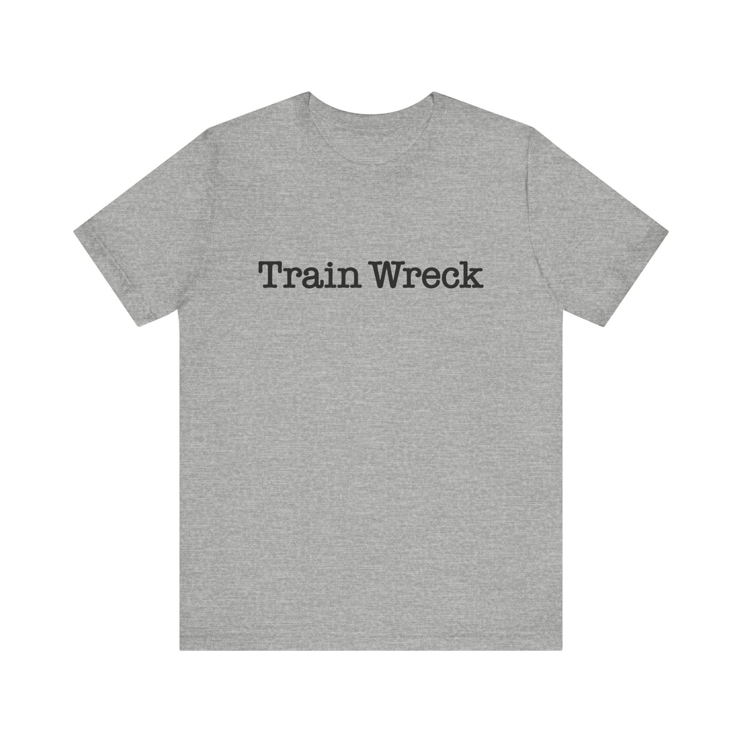 Train Wreck, Typewriter Style Unisex T-Shirt