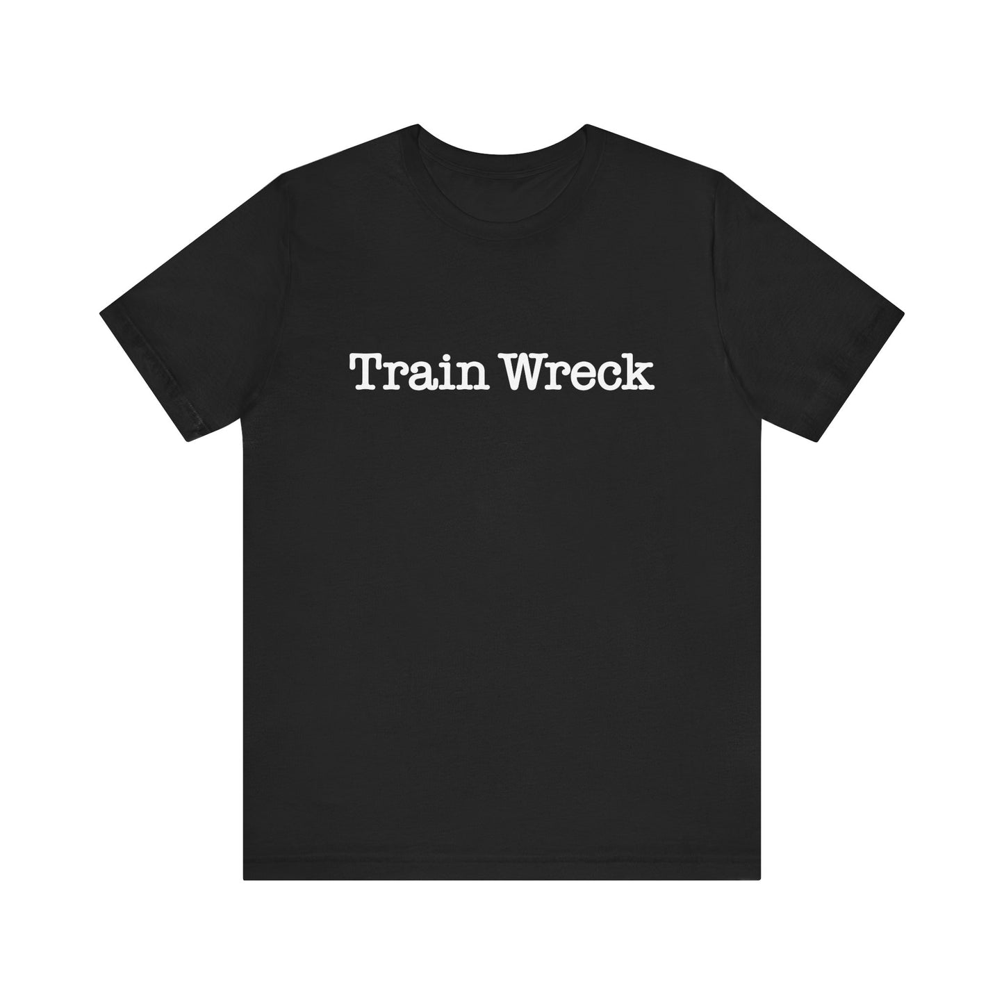 Train Wreck, Typewriter Style Unisex T-Shirt