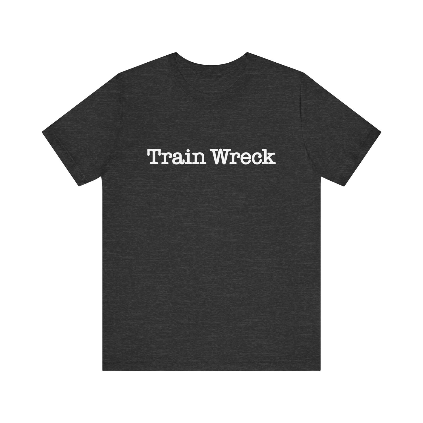 Train Wreck, Typewriter Style Unisex T-Shirt