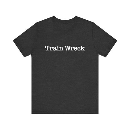 Train Wreck, Typewriter Style Unisex T-Shirt