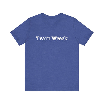 Train Wreck, Typewriter Style Unisex T-Shirt