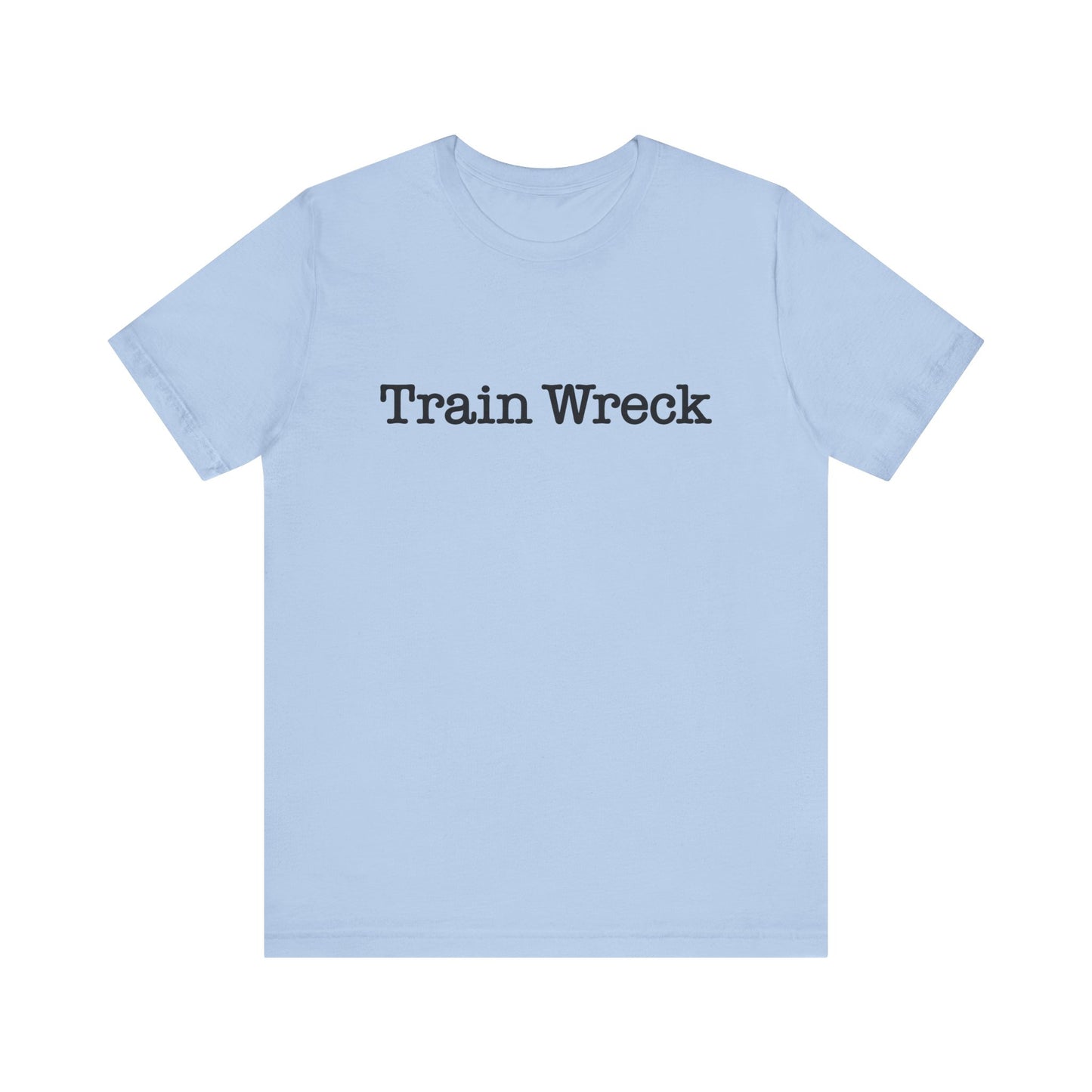 Train Wreck, Typewriter Style Unisex T-Shirt