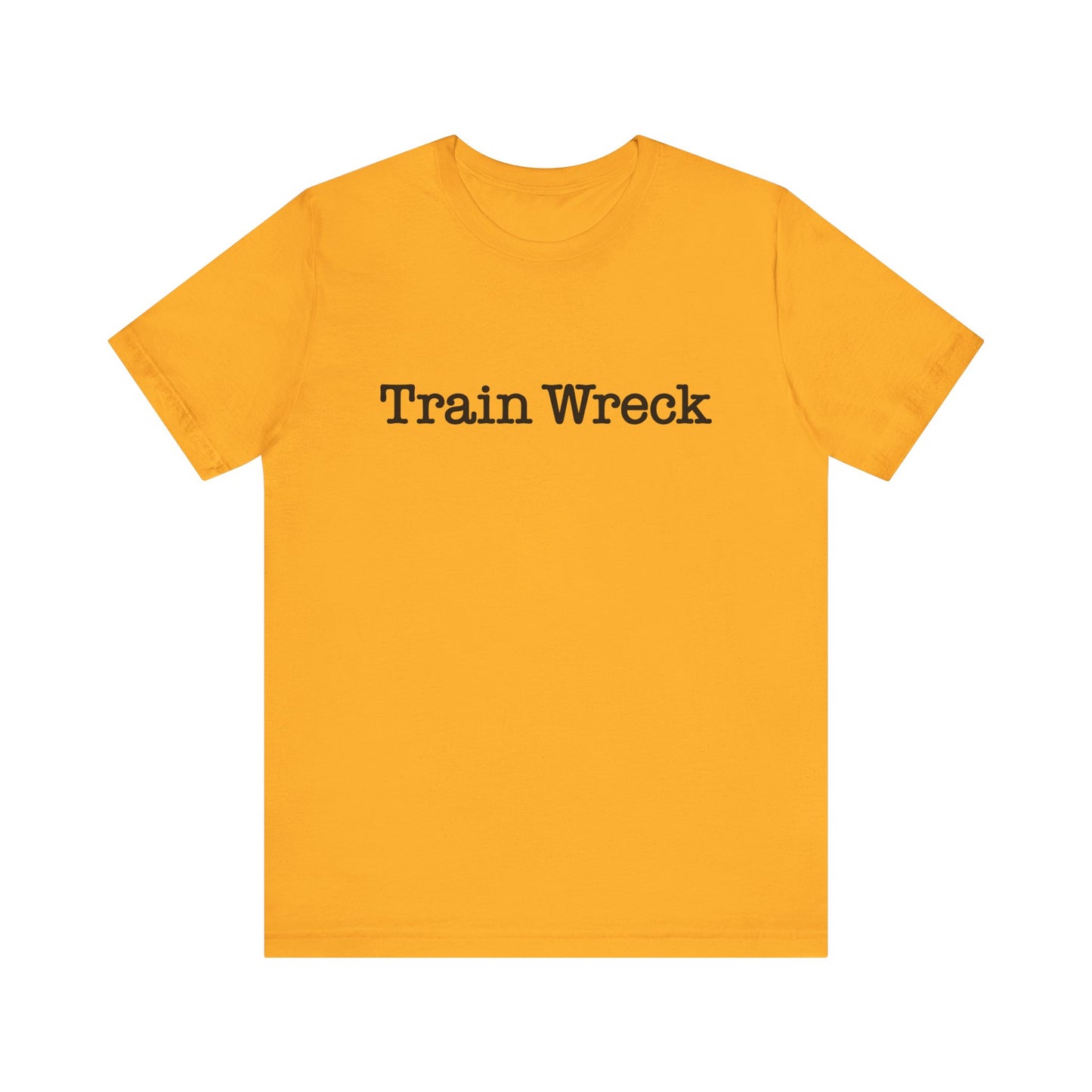 Train Wreck, Typewriter Style Unisex T-Shirt