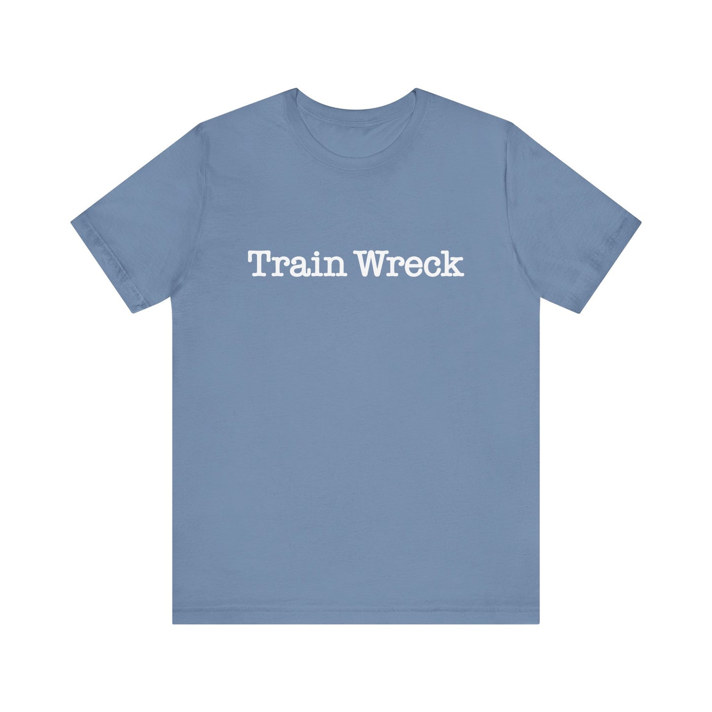 Train Wreck, Typewriter Style Unisex T-Shirt