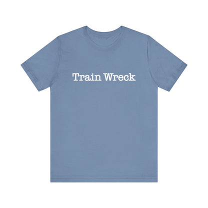 Train Wreck, Typewriter Style Unisex T-Shirt