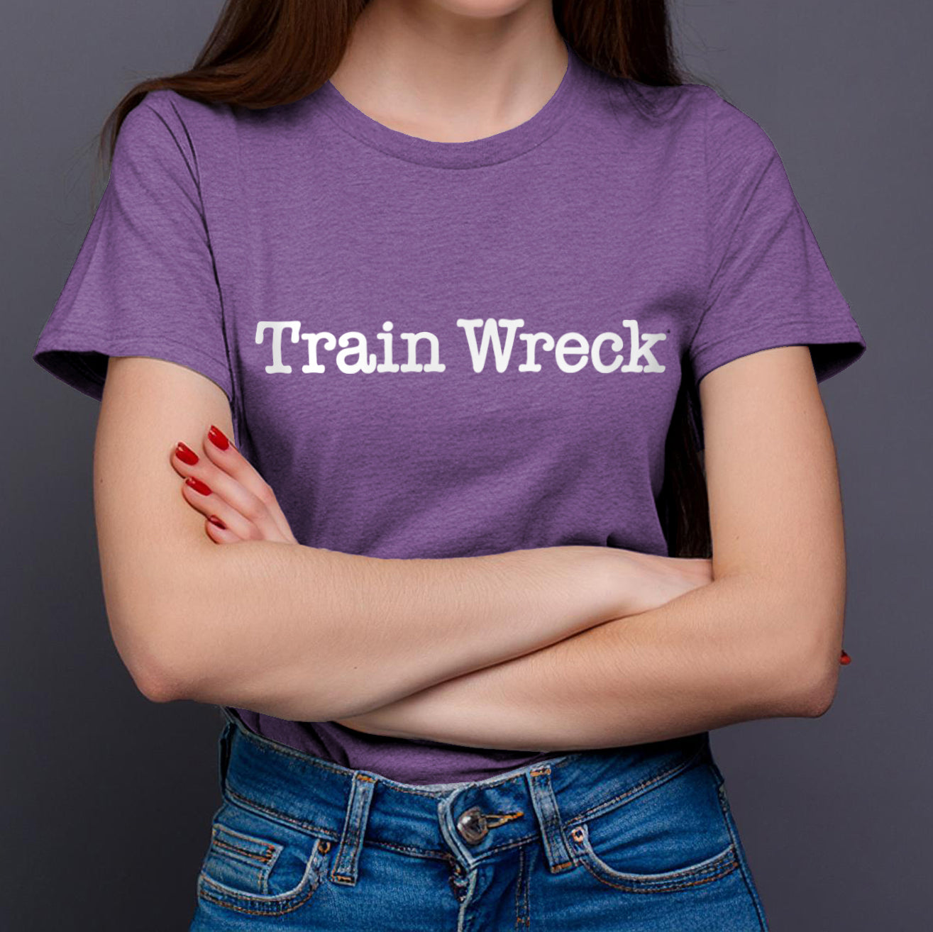 Train Wreck, Typewriter Style Unisex T-Shirt