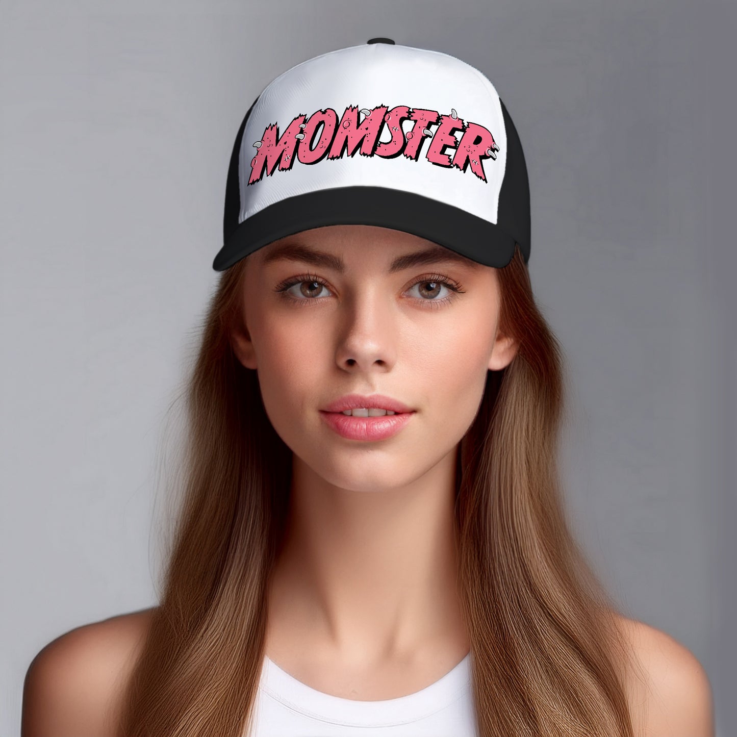 Momster Trucker Hat, Adjustable Cap