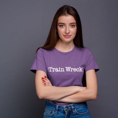 Train Wreck, Typewriter Style Unisex T-Shirt