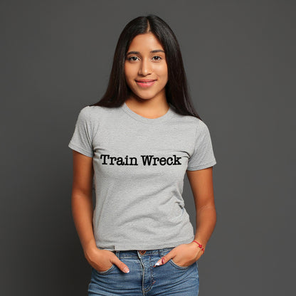 Train Wreck, Typewriter Style Unisex T-Shirt